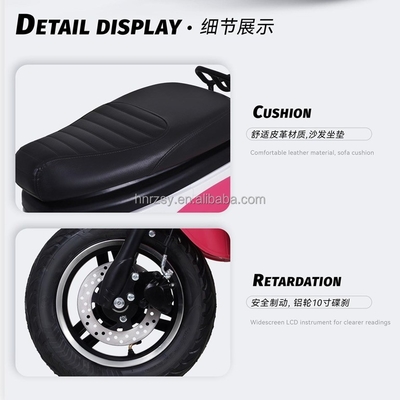 60v 72v 1000w 電動モーターバイク 2人用 電動モータースクーター 10インチ アルミホイールハブと100kgの負荷