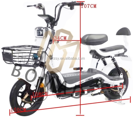 アダルト バッテリー 電気都市電動モーターバイクは 20AH バッテリー容量とブレーキラインブレーキシステム