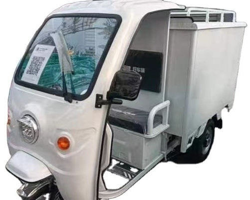 貨物配送および急送のための1000W電気三輪車 大容量閉車車