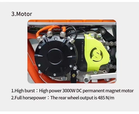 オフロードレースのスリルを体験する 電気モーターバイク マックス