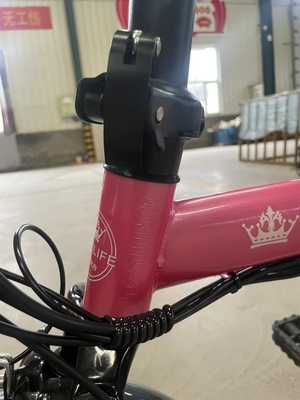 2輪式折りたたみ可能な電気自転車 ペダルと電気ライト 電力あたり走行距離60km 充電時間3時間