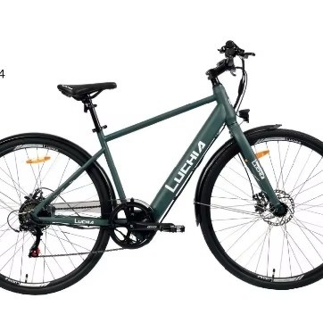 電動自動運転 250W モーター 700c シティ自転車 7.6 Ah バッテリー容量 18 スピード