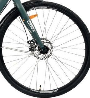 電動自動運転 250W モーター 700c シティ自転車 7.6 Ah バッテリー容量 18 スピード