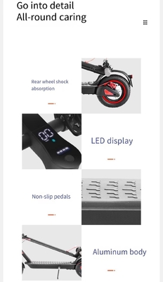 2輪スクーター カテゴリー 250w 350w パワー 折りたたむ 成人用電動スクーター 直行 最大速度 31-40km/h
