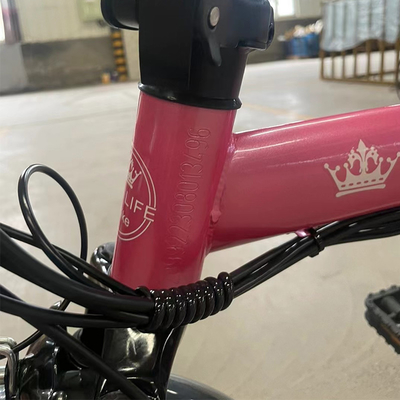 36v 蓄電池 後部ハブモーターとコンパクトなデザインの成人用折りたたみ電気自転車