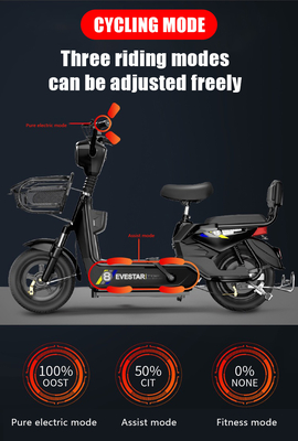 成人用 ウォーキング バッテリー 自動車 48v 中央モーター 350w と最大速度 30-50Km/h の電気自転車
