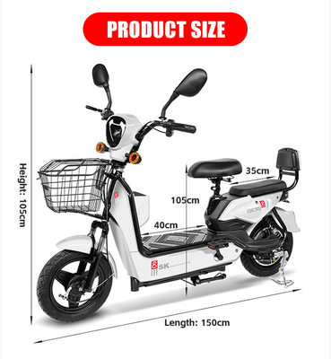 18インチホイールサイズ 7 スピード 電動都市自転車 350Watt/500Watt 48v 12ah バッテリーEバイク 2024 電動自転車スクーター