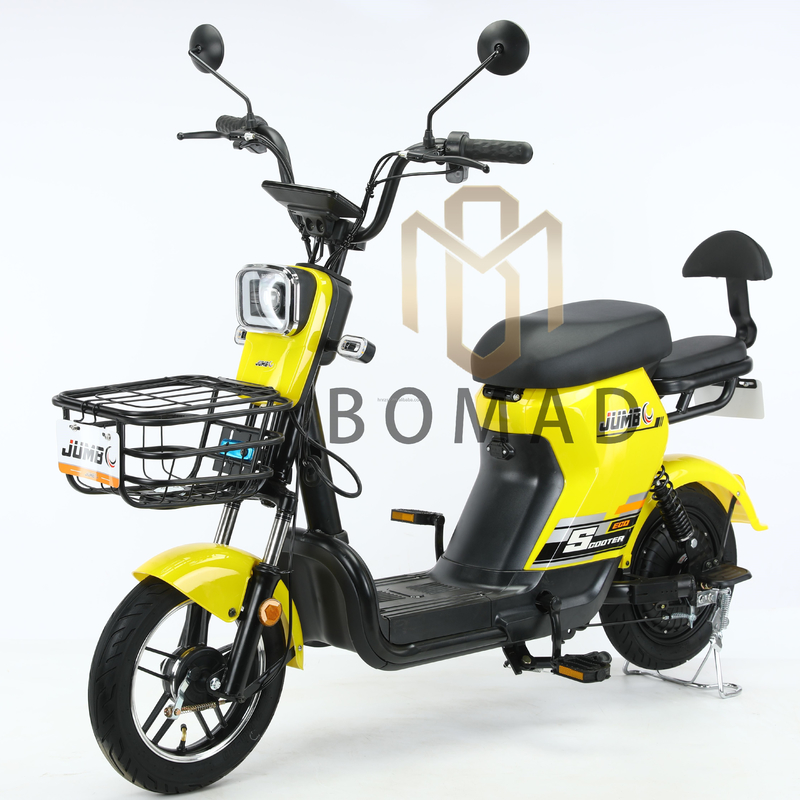 電動都市自転車 自転車 電動スクーター ダウンチューブ バッテリー位置とブレーキラインブレーキシステム