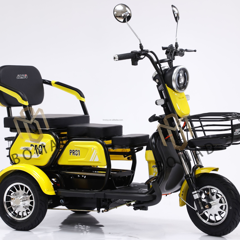 電気貨物三輪車 大人用 制限重量 200-300kg 走行距離 70-90km 日陰の屋根