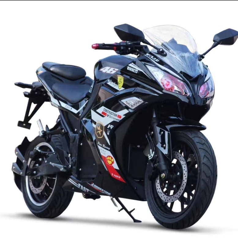 電気モーターサイクルのカスタマイズされたカラーリチウム電池 最大速さ75km/h 2000w 電動モペッド 5000w