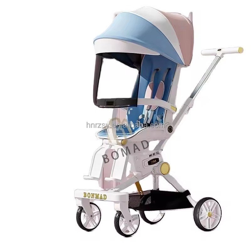 カーボン・スティール・フレーム ハイ・ランドスケープ・ベビー・キャリッジ ミニバイク/ポケットバイク 3 in 1 スローラー